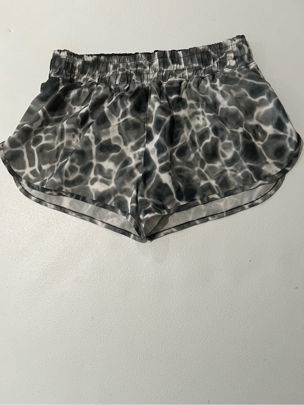 VICTORIA SPORT  SECRETS Women’s Black & Gray Printed Satin Lounge Shorts M
